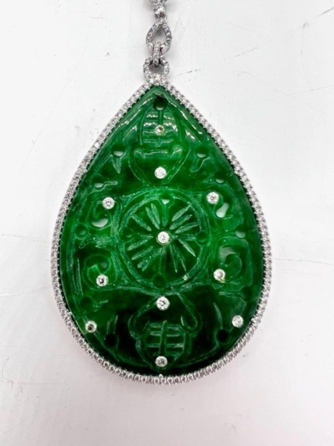 Sophia D. earrings set in platinum that features an 18.57 carat jade and .95 carats diamond.

Sophia D has been known world-wide for over 40 years because of its rich history of design and quality craftsmanship. From art deco to antique