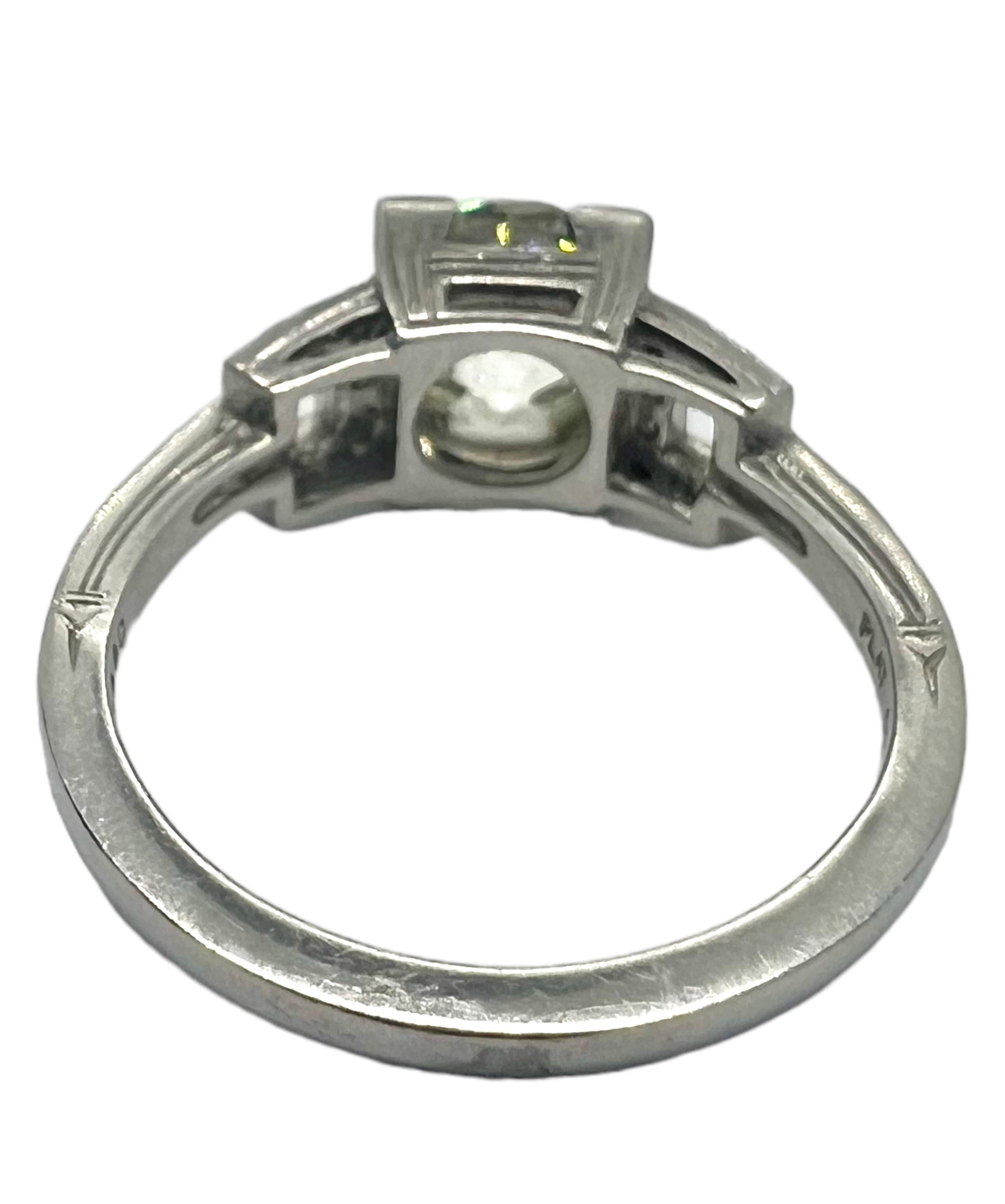 Art Deco Sophia D. 1.89 Carat Diamond Platinum Ring For Sale