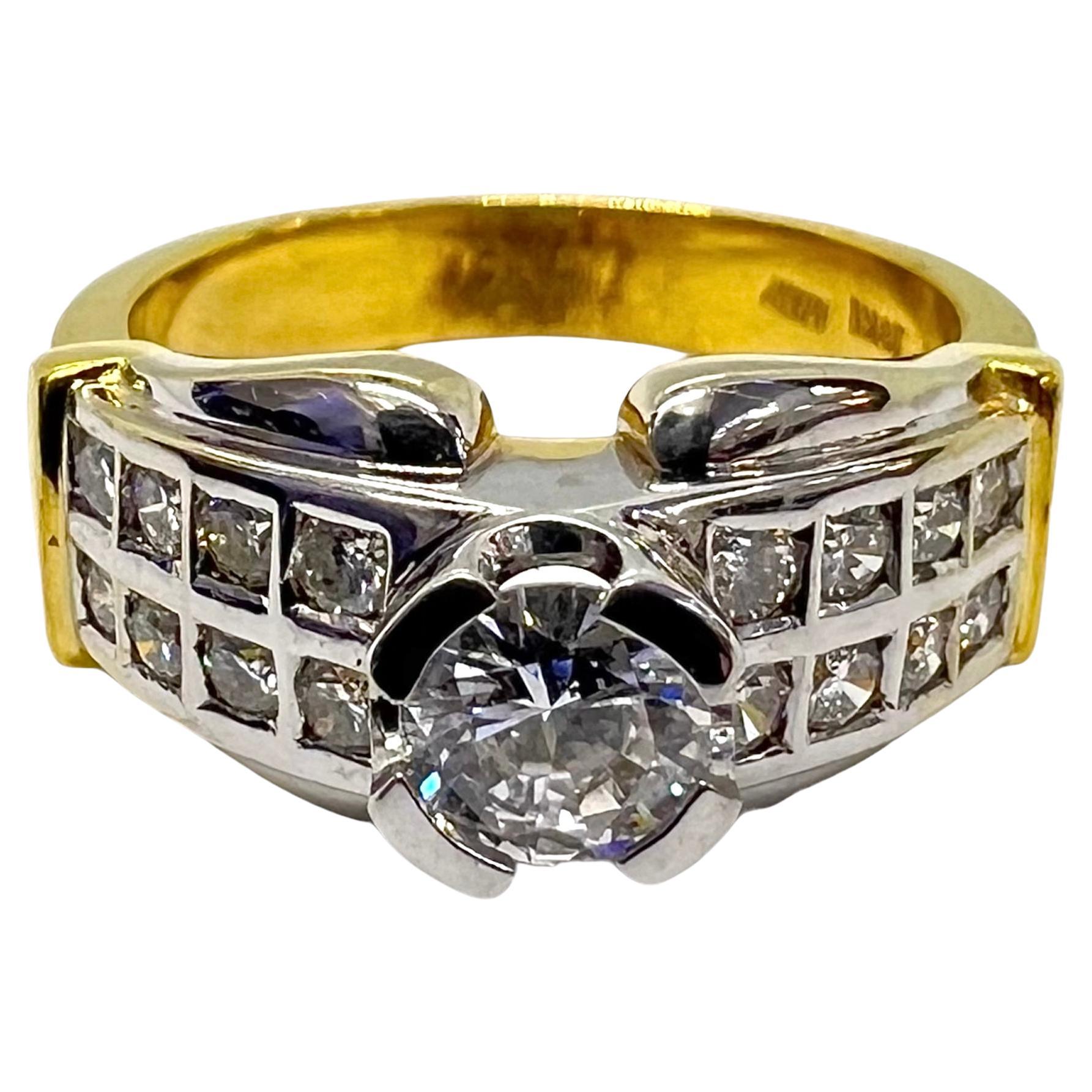 Sophia D. 18K Yellow Diamond Gold Ring  For Sale