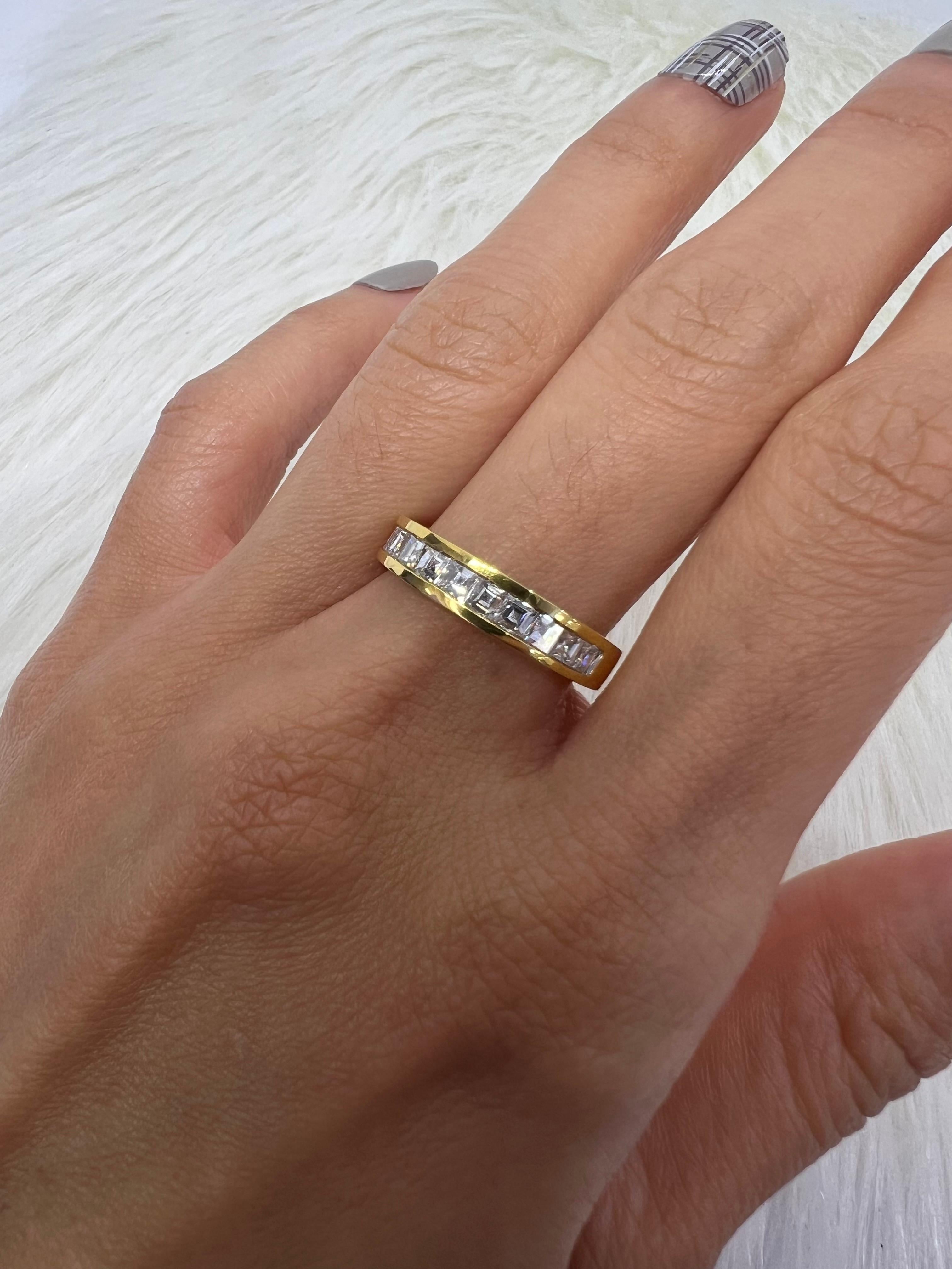 Emerald Cut Sophia D. 18K Yellow Gold 1.01 Carat Diamond Ring For Sale
