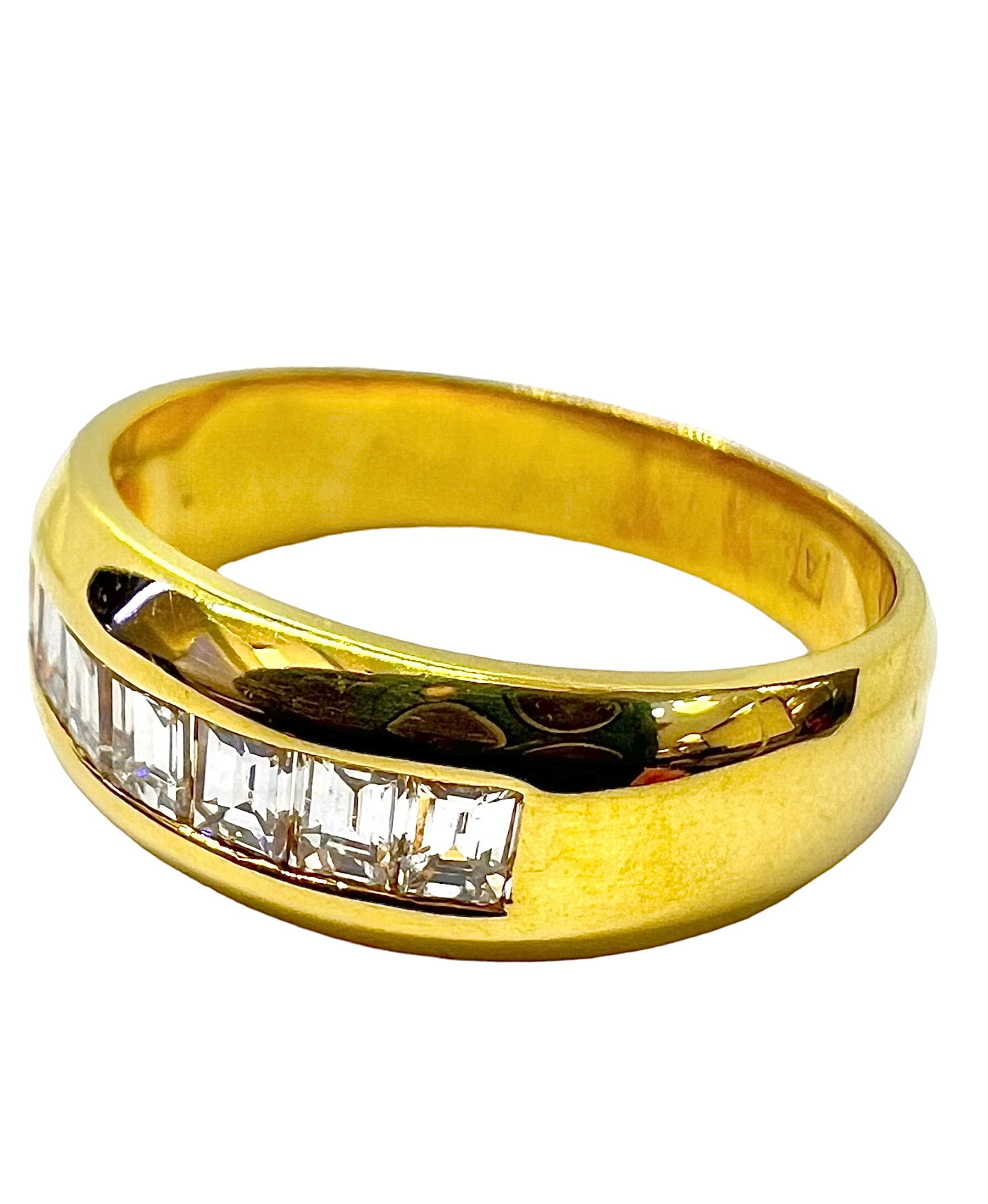 18K yellow gold band with emerald cut diamonds.

Sophia D by Joseph Dardashti LTD has been known worldwide for 35 years and are inspired by classic Art Deco design that merges with modern manufacturing techniques.  