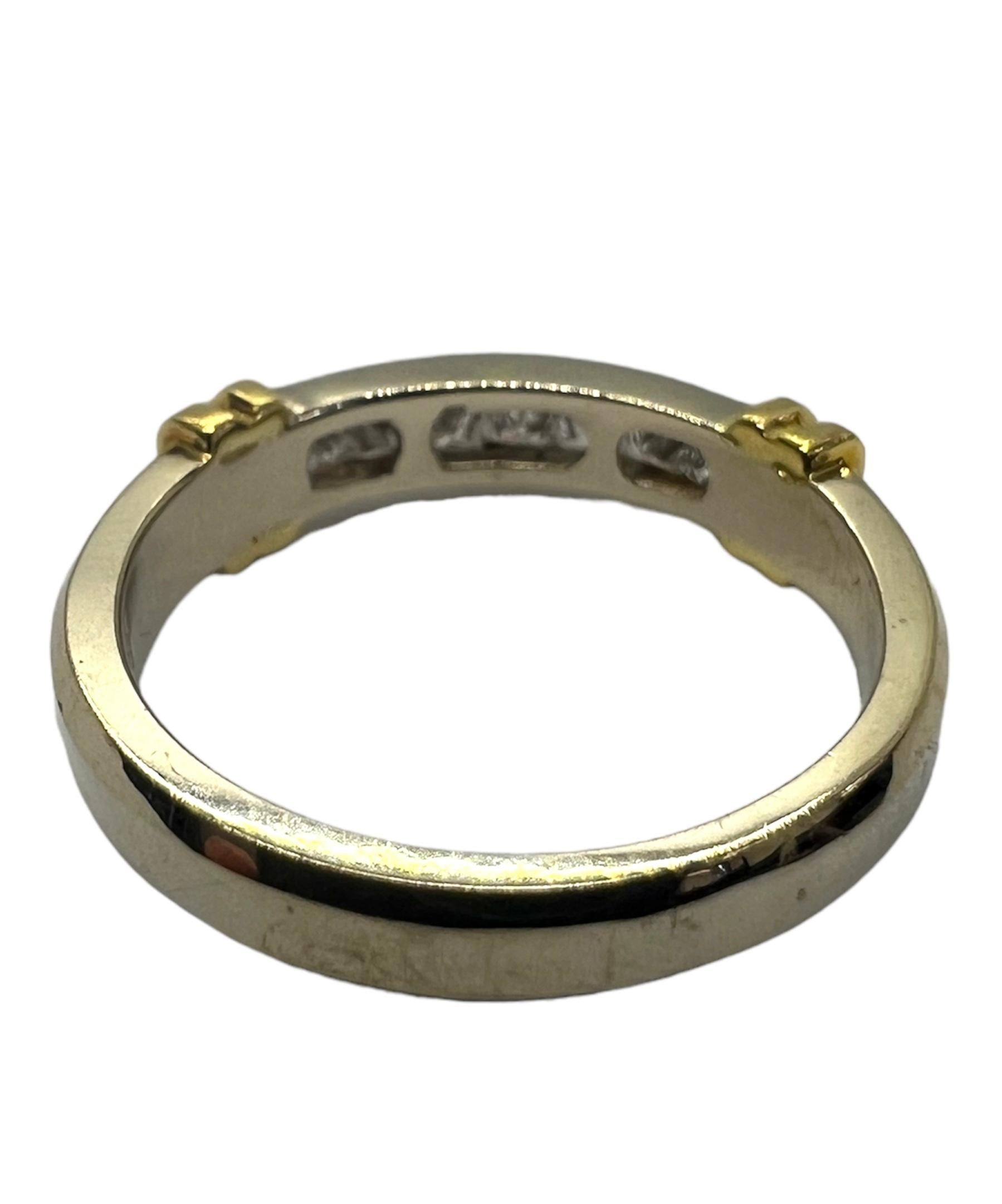 Art Deco Sophia D. 18K Yellow Gold Band Ring For Sale