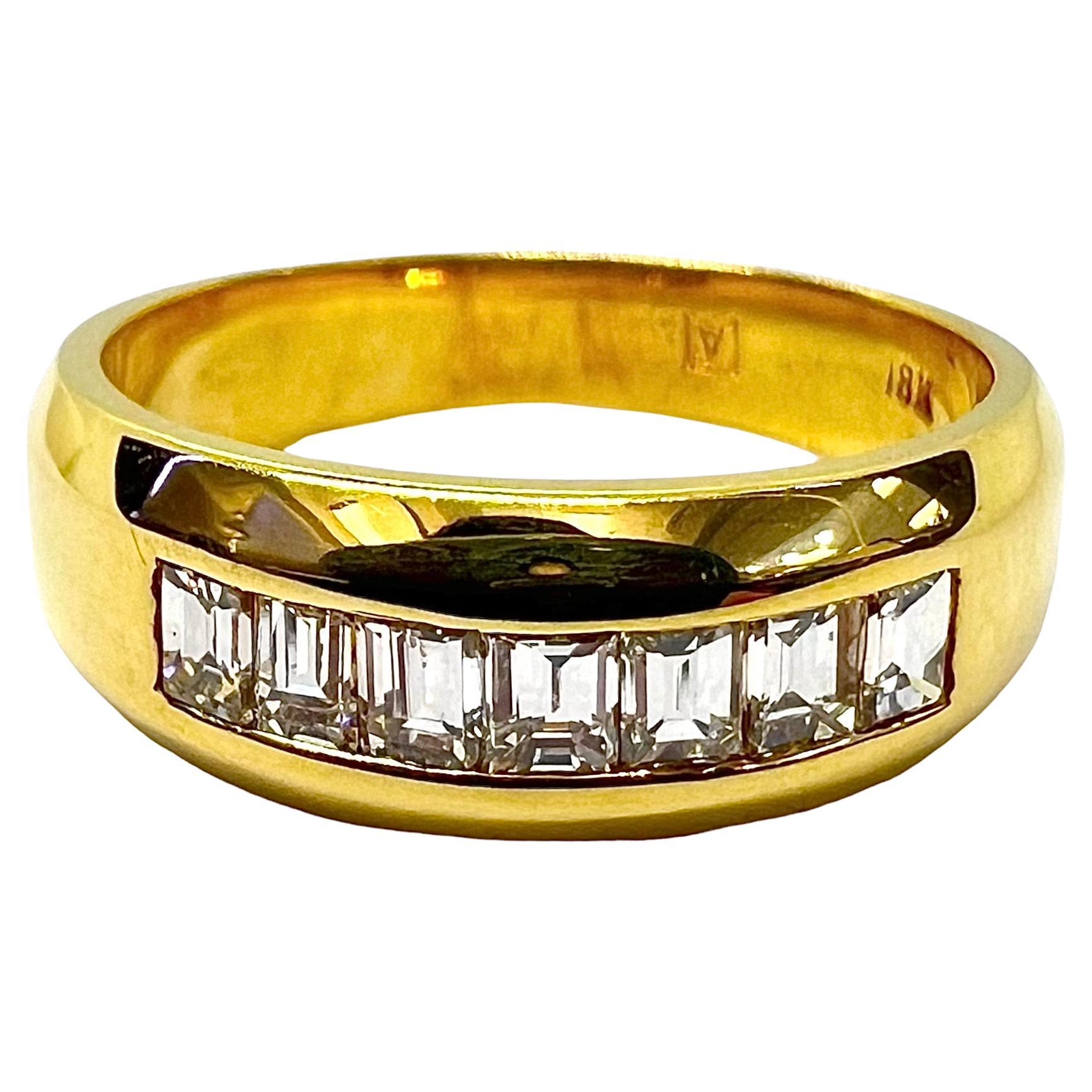 Sophia D. 18K Yellow Gold Band Ring For Sale