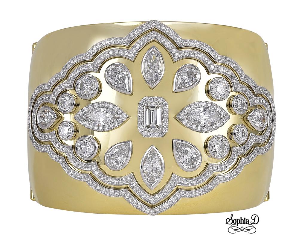 Sophia D. Bracciale in oro giallo 18 carati con diamanti In condizioni Nuovo in vendita a New York, NY