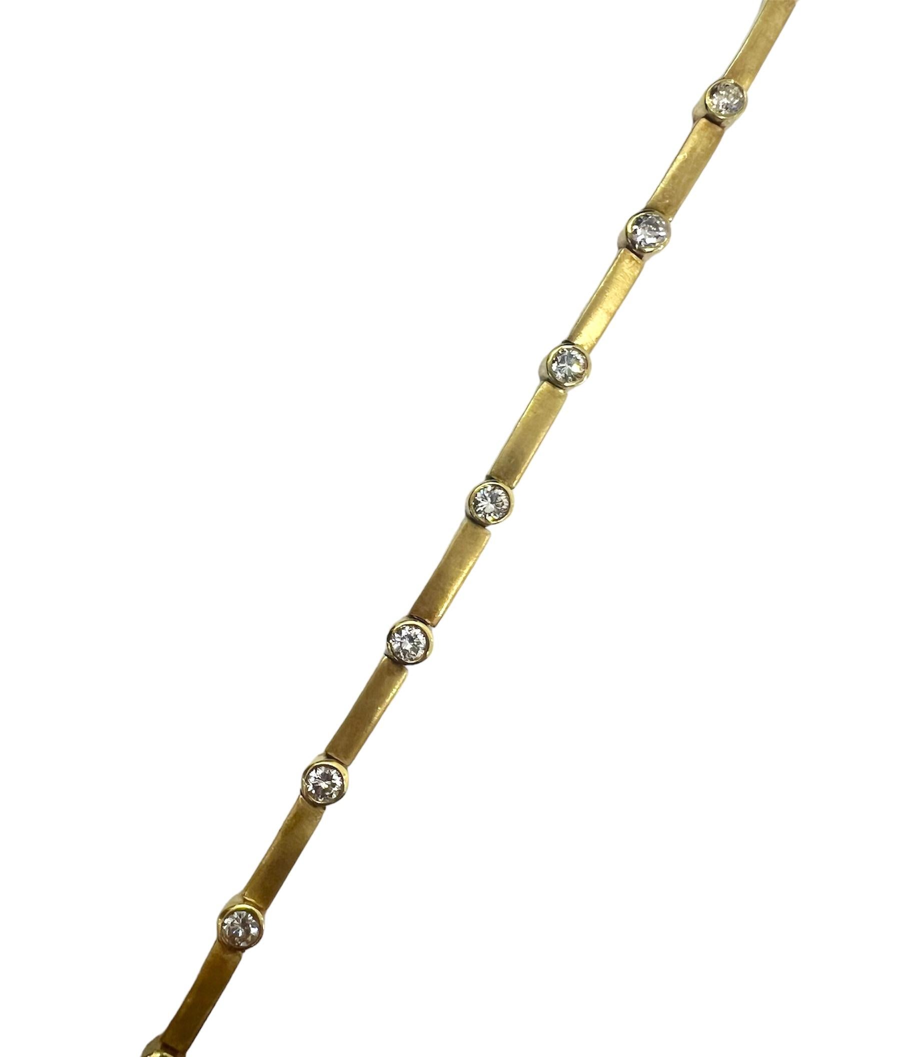 18K yellow gold bracelet with 2.15 carat diamonds.

Sophia D by Joseph Dardashti LTD has been known worldwide for 35 years and are inspired by classic Art Deco design that merges with modern manufacturing techniques.
