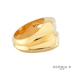 Anello con diamante in oro giallo 18 carati di Sophia D. A.