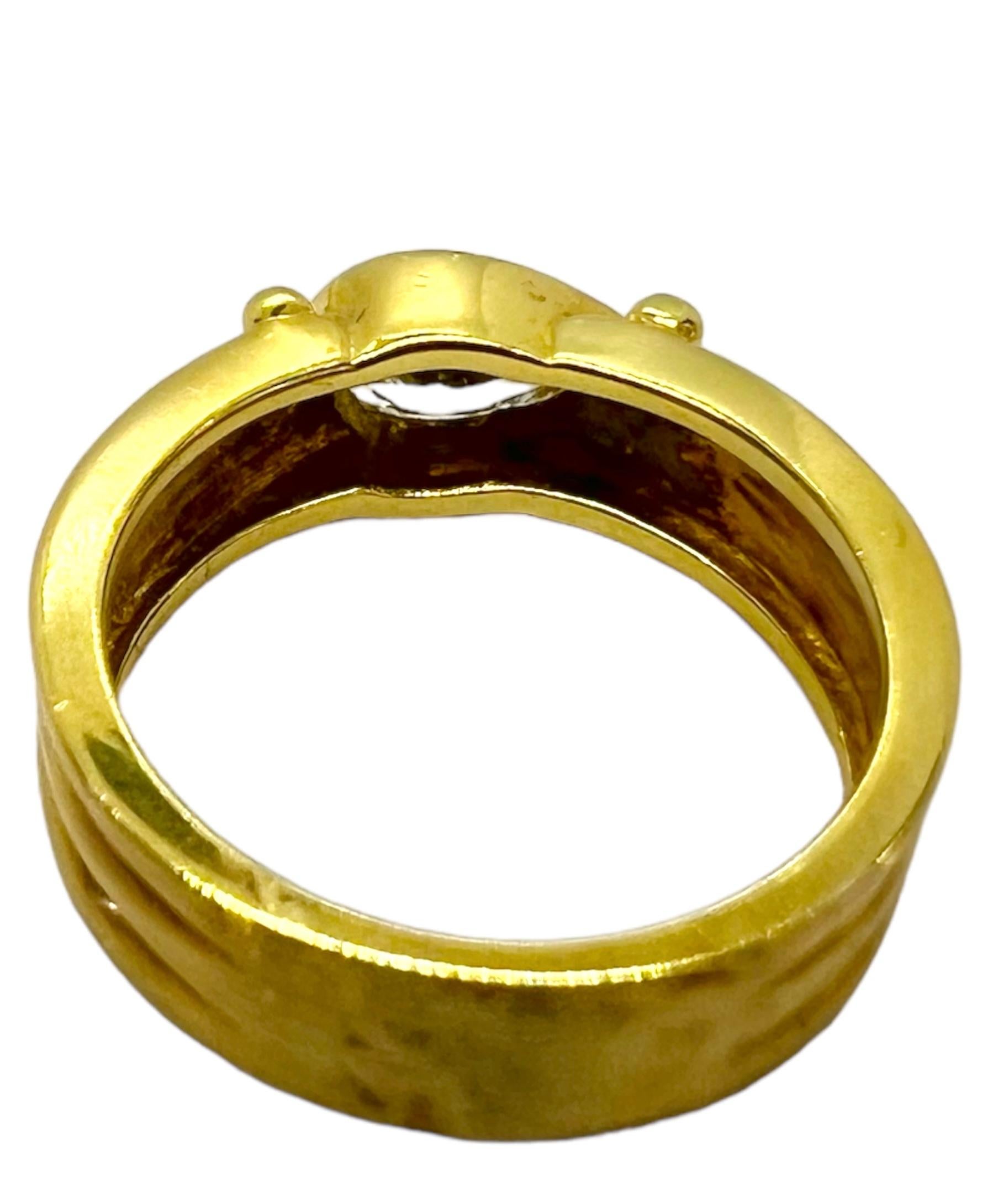 Art Deco Sophia D. 18K Yellow Gold Diamond Ring