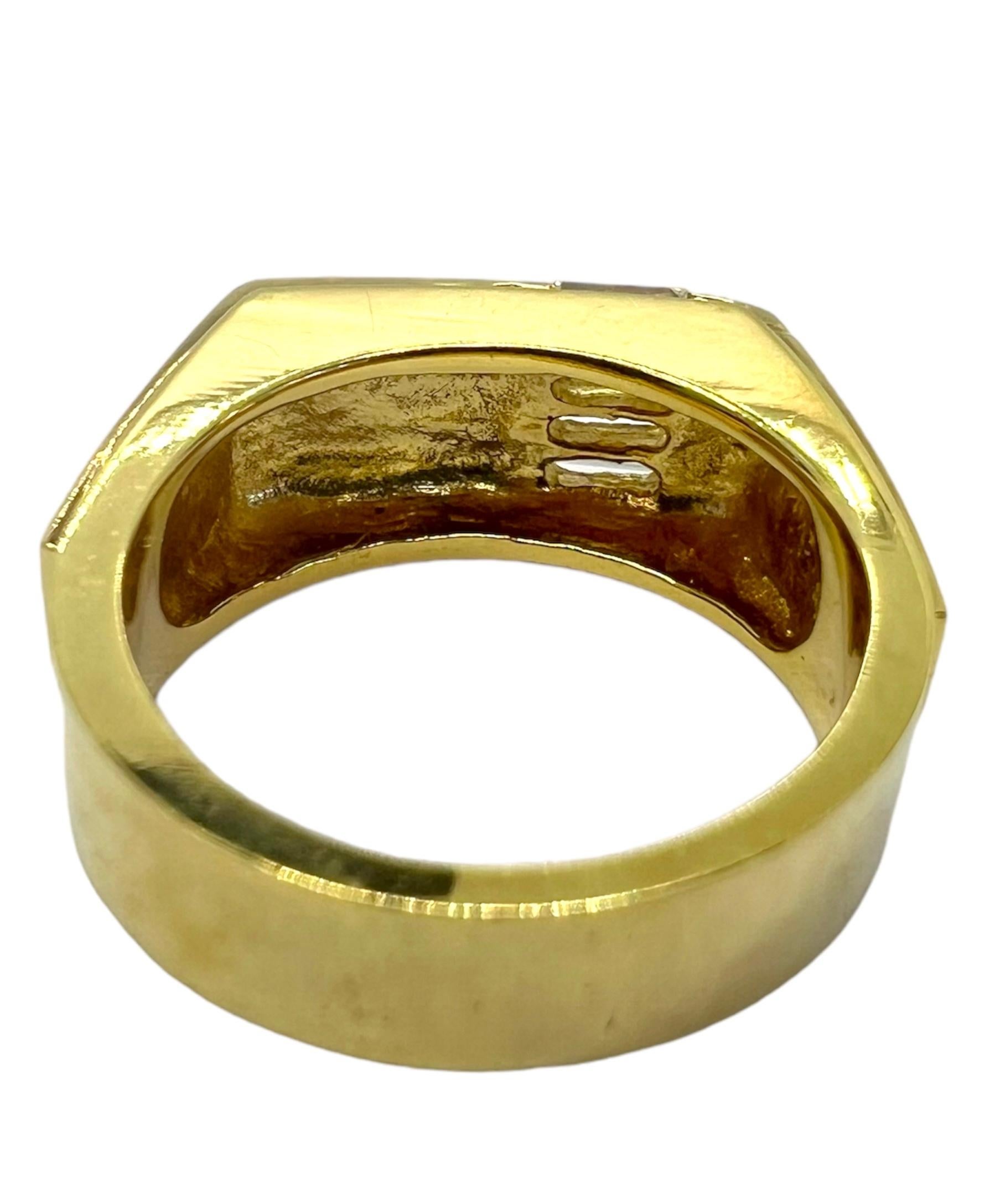 Art Deco Sophia D. 18K Yellow Gold Diamond Ring For Sale