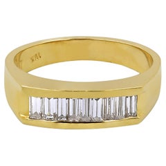 Sophia D. Bague en or jaune 18 carats avec diamants