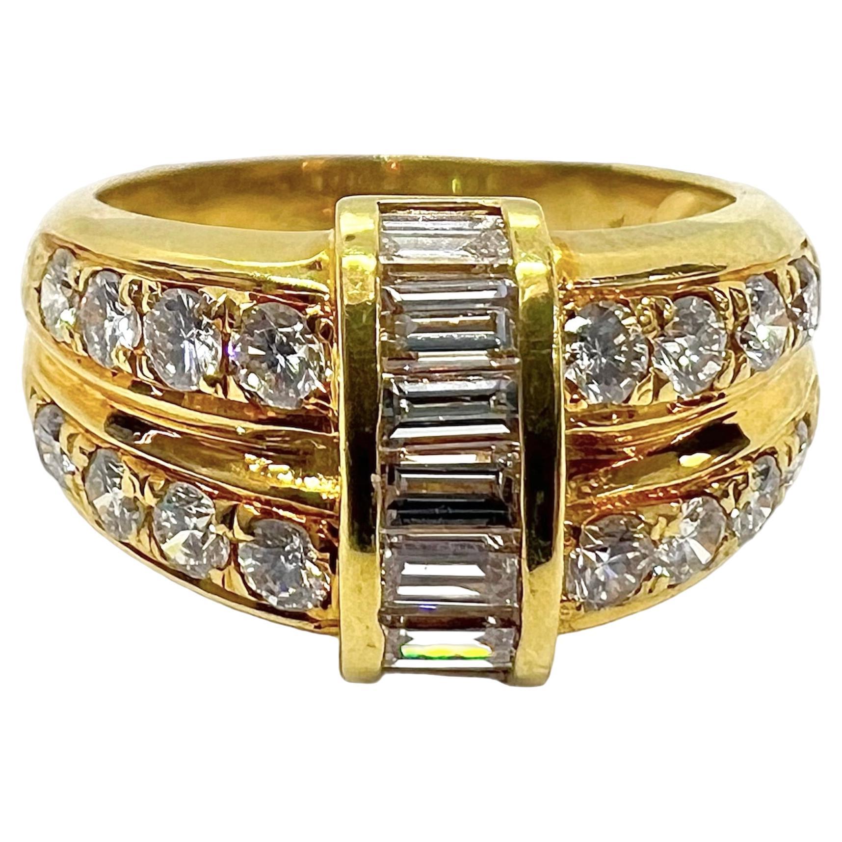 Sophia D. Diamantring aus 18 Karat Gelbgold mit Diamant