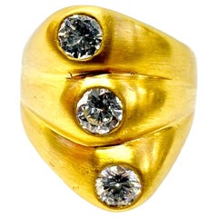 Sophia D. Diamantring aus 18 Karat Gelbgold mit Diamant