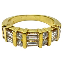 Sophia D. Bague en or jaune 18 carats avec diamants