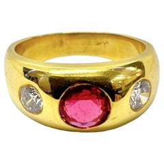 Sophia D. 18K Yellow Gold Diamond & Ruby Ring