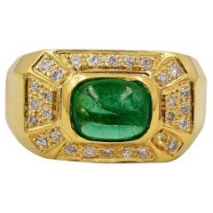 Sophia D. 18K Yellow Gold Emerald Ring