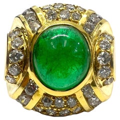 Sophia D. 18K Yellow Gold Emerald Ring