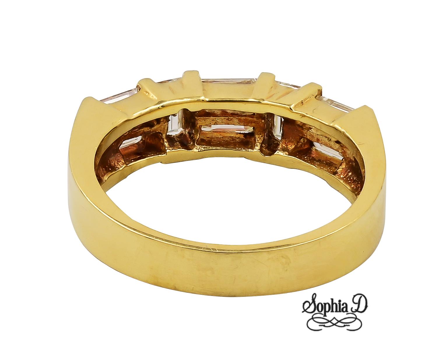 Art Deco Sophia D. 18K Yellow Gold Ring with Diamonds  For Sale