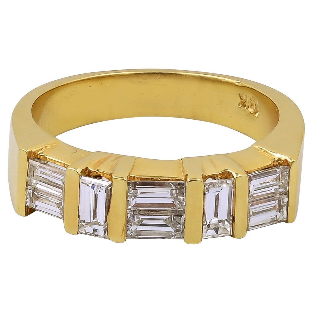 Sophia D. 18K Yellow Gold Ring with Diamonds  For Sale