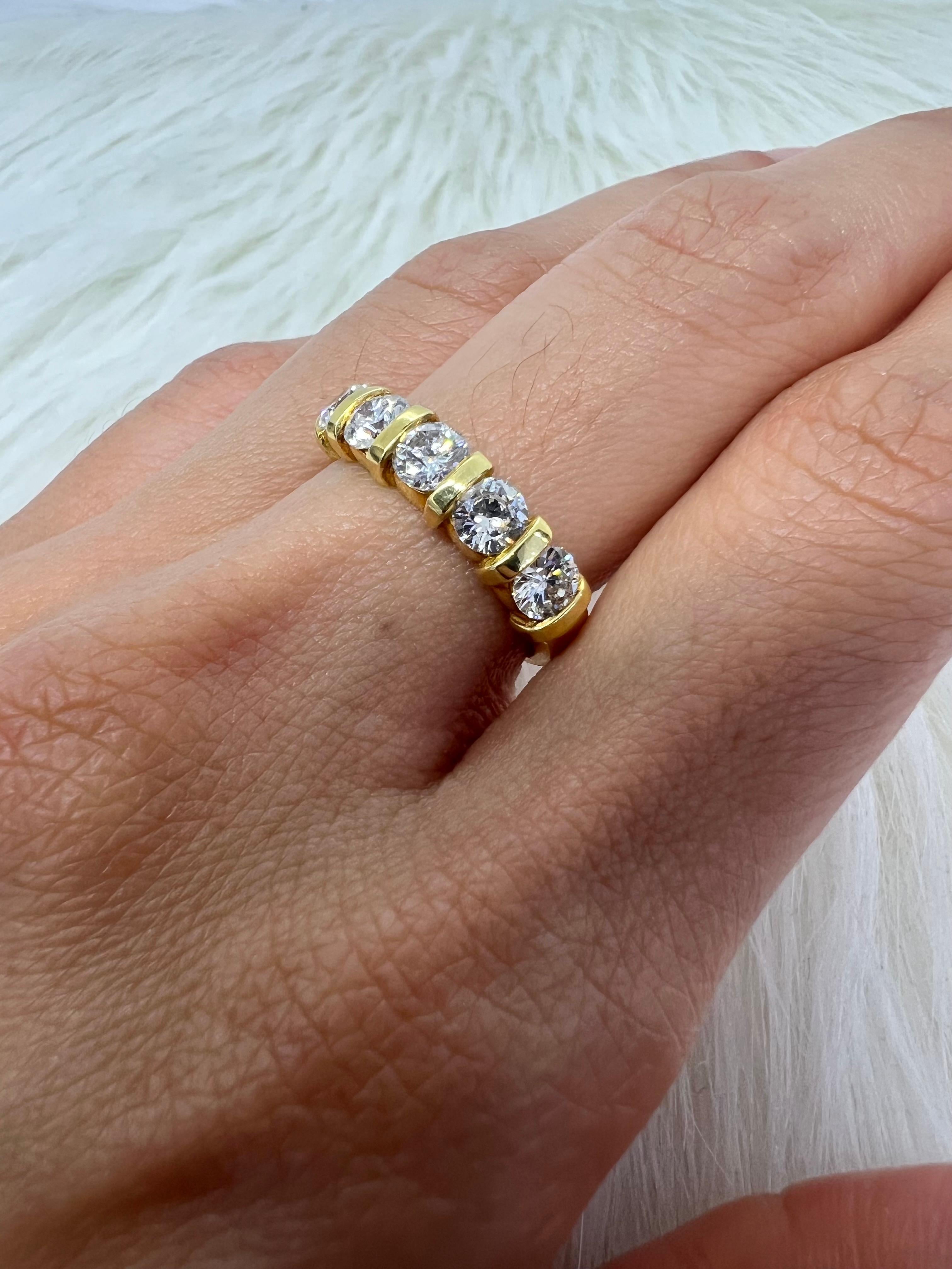 Round Cut Sophia D. 18K Yellow Gold Ring with Round Diamonds 