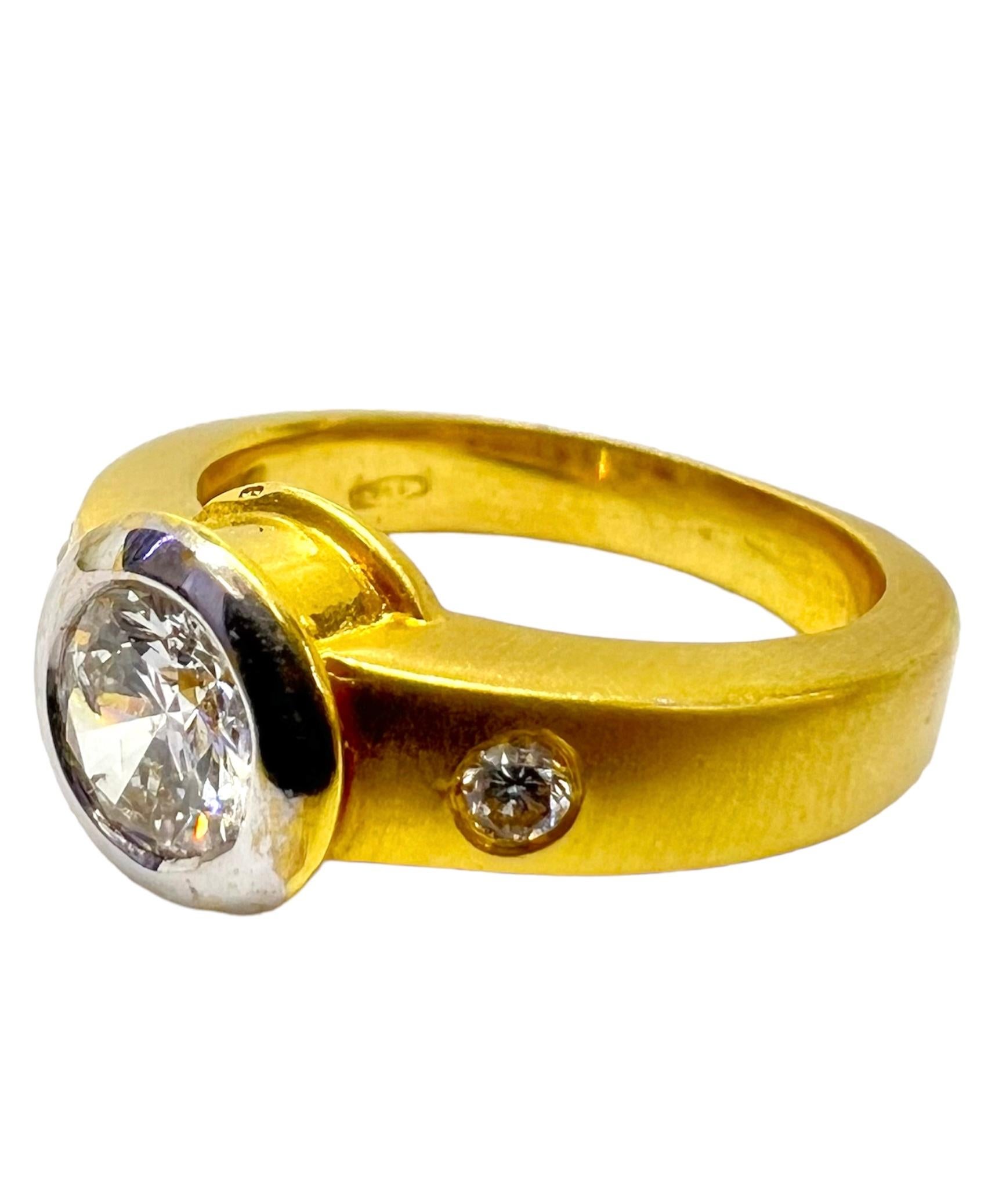 18K yellow gold ring with round diamonds.

Sophia D by Joseph Dardashti LTD has been known worldwide for 35 years and are inspired by classic Art Deco design that merges with modern manufacturing techniques.