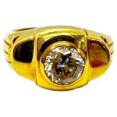 Sophia D. 18K Yellow Gold Round Diamond Ring
