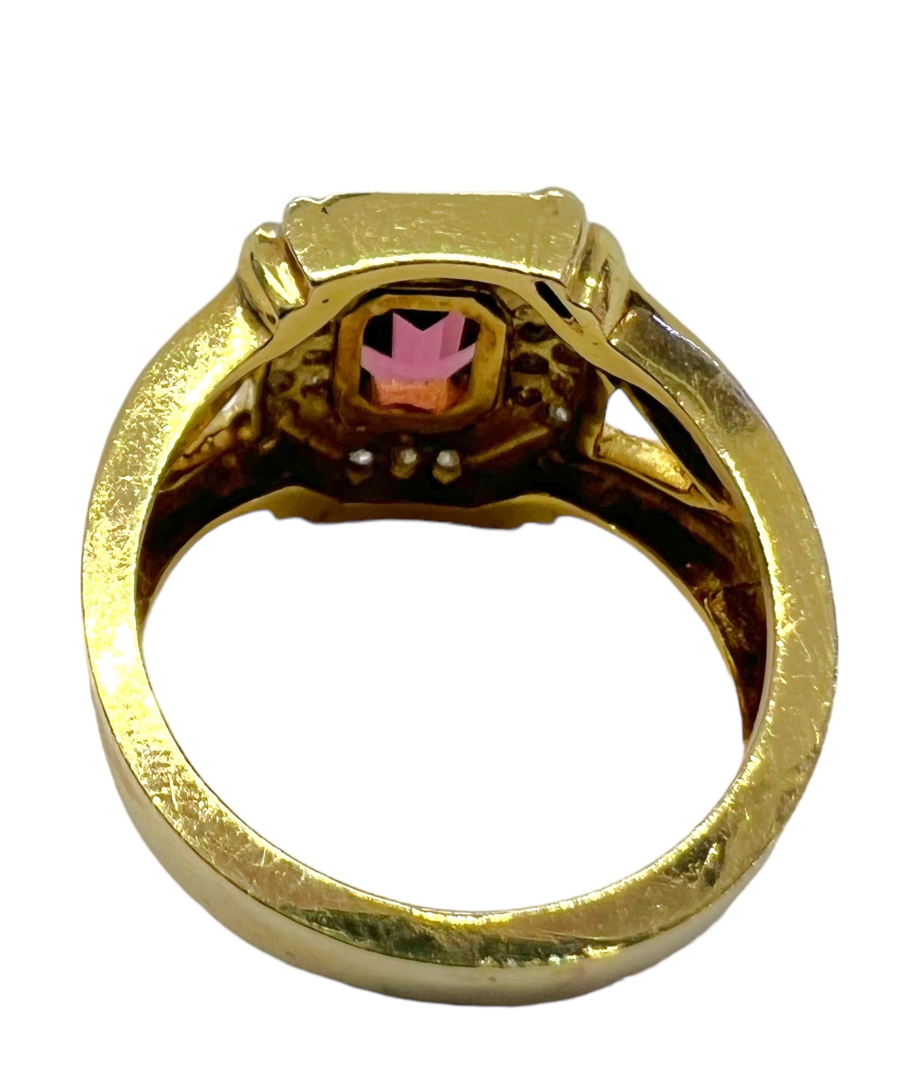Sophia D. 18K Yellow Gold Tourmaline Ring In New Condition For Sale In New York, NY