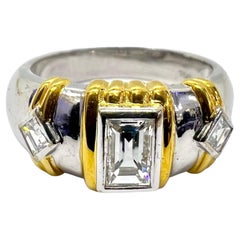 Sophia D. 18K Yellow & White Gold Diamond Ring