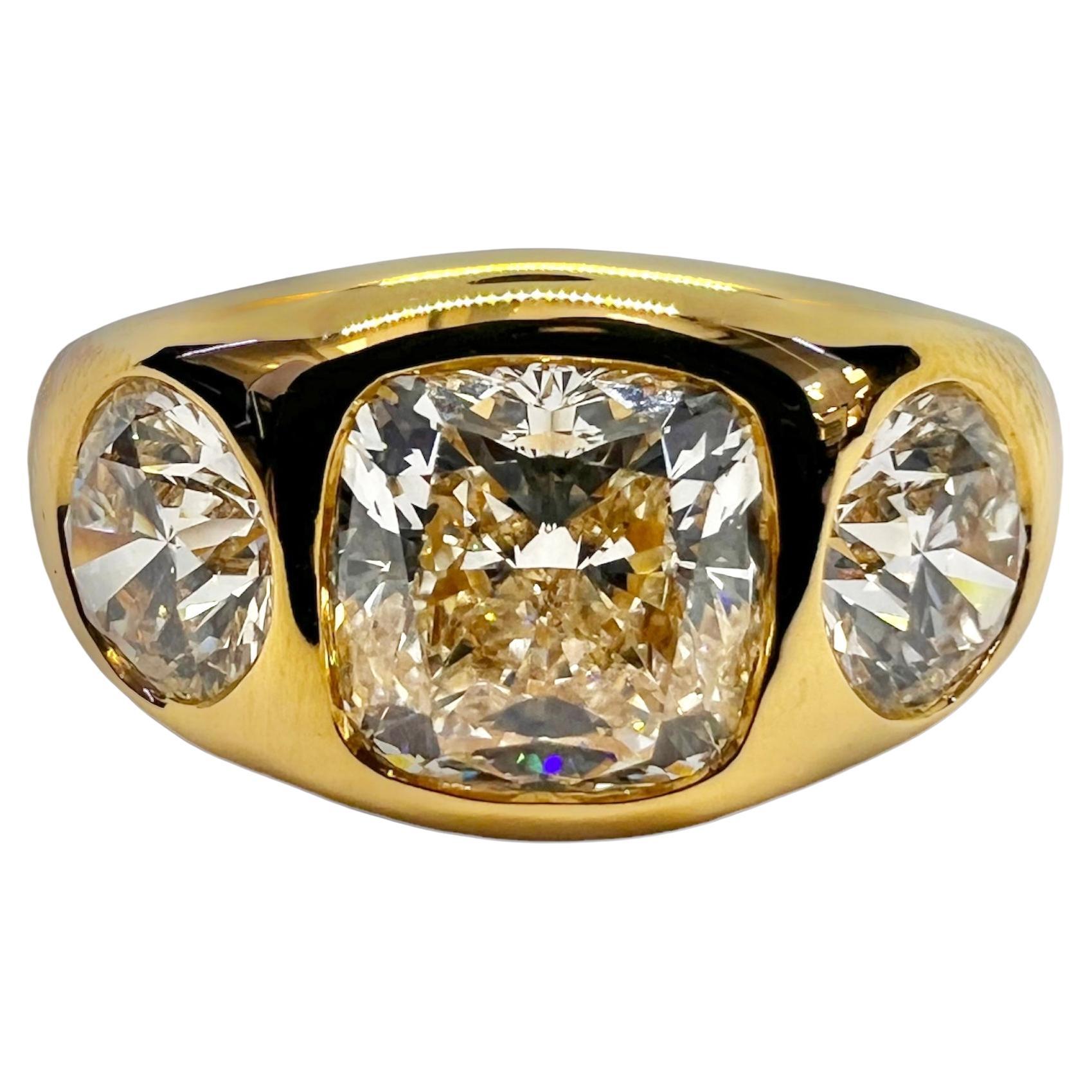 Sophia D. 2.01 Carat Diamond Yellow Gold Ring