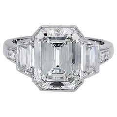 Sophia D. Bague de fiançailles en platine avec un diamant de 2,07 carats