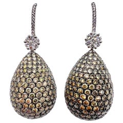 Sophia D. 22.18 Carat All Diamond Earrings