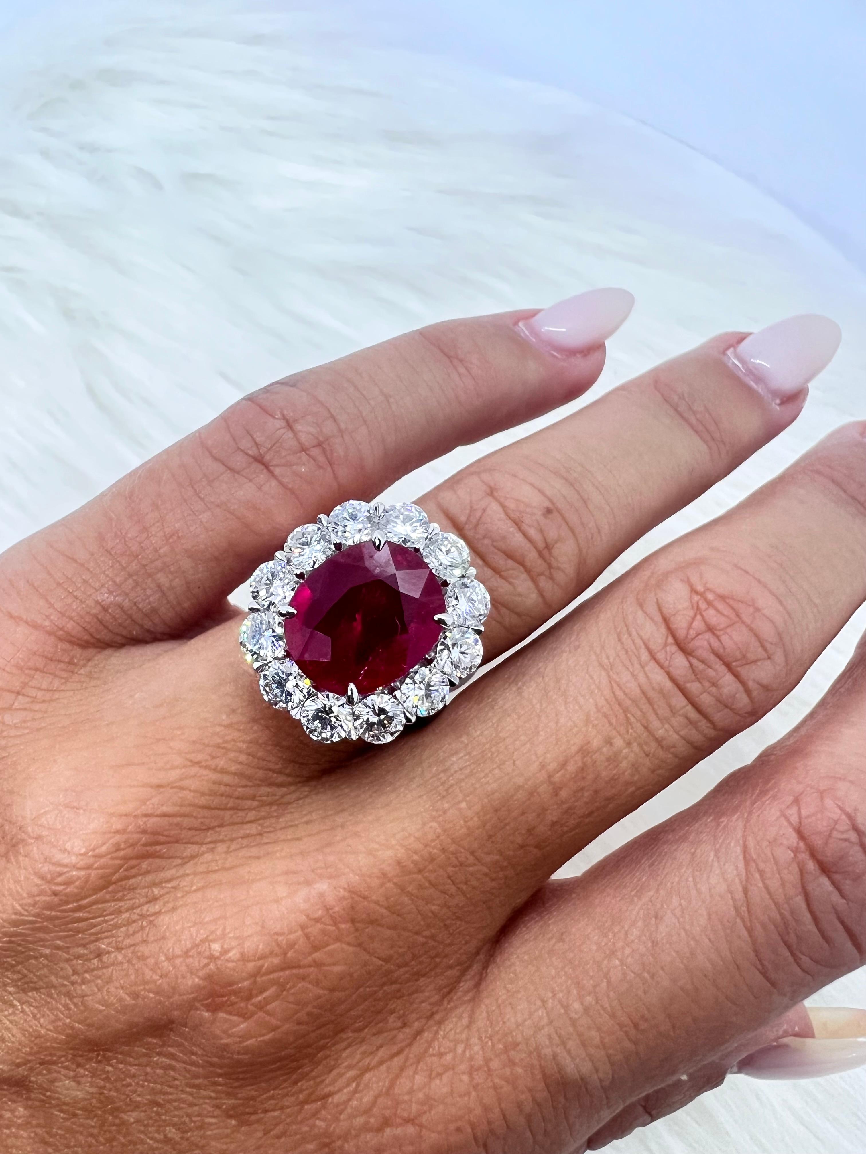 Sophia D 2,22 Karat Rubin und Diamant-Ring aus Platin im Zustand „Neu“ im Angebot in New York, NY