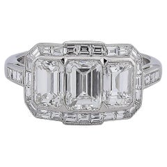 Sophia D 2.34 Carat Three-Stone Diamond Ring