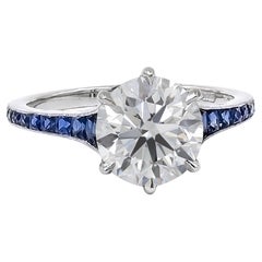 Bague Sophia D. 2,42 carats et saphir bleu