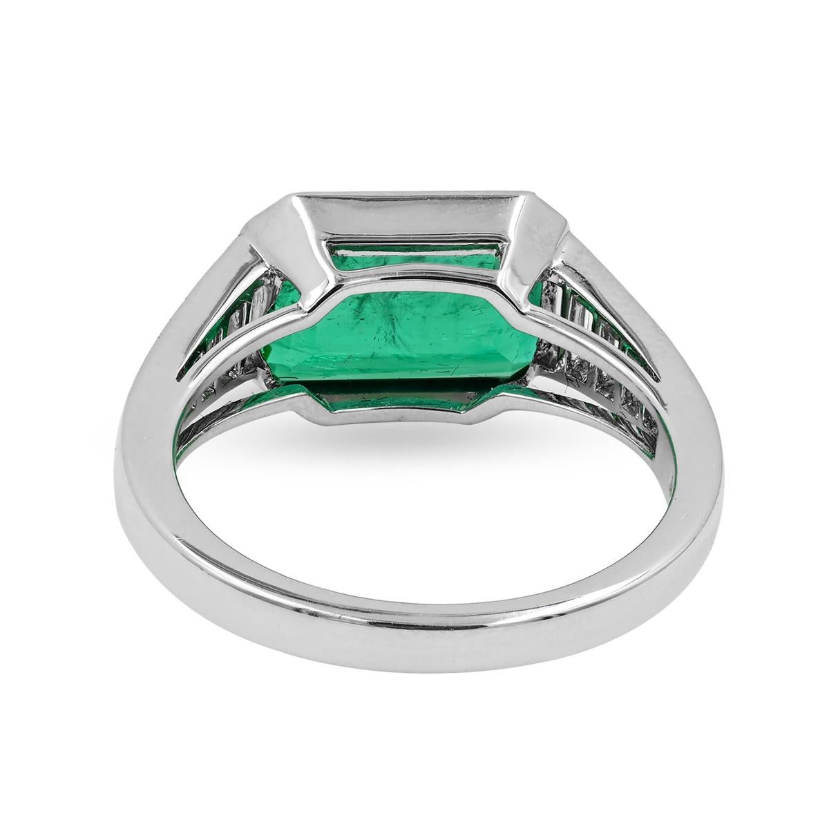 Sophia D. 3.09 Carat Emerald Ring In New Condition For Sale In New York, NY