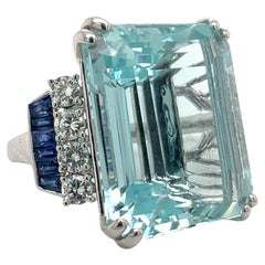 Sophia D. 30.93 Carat Aquamarine Ring