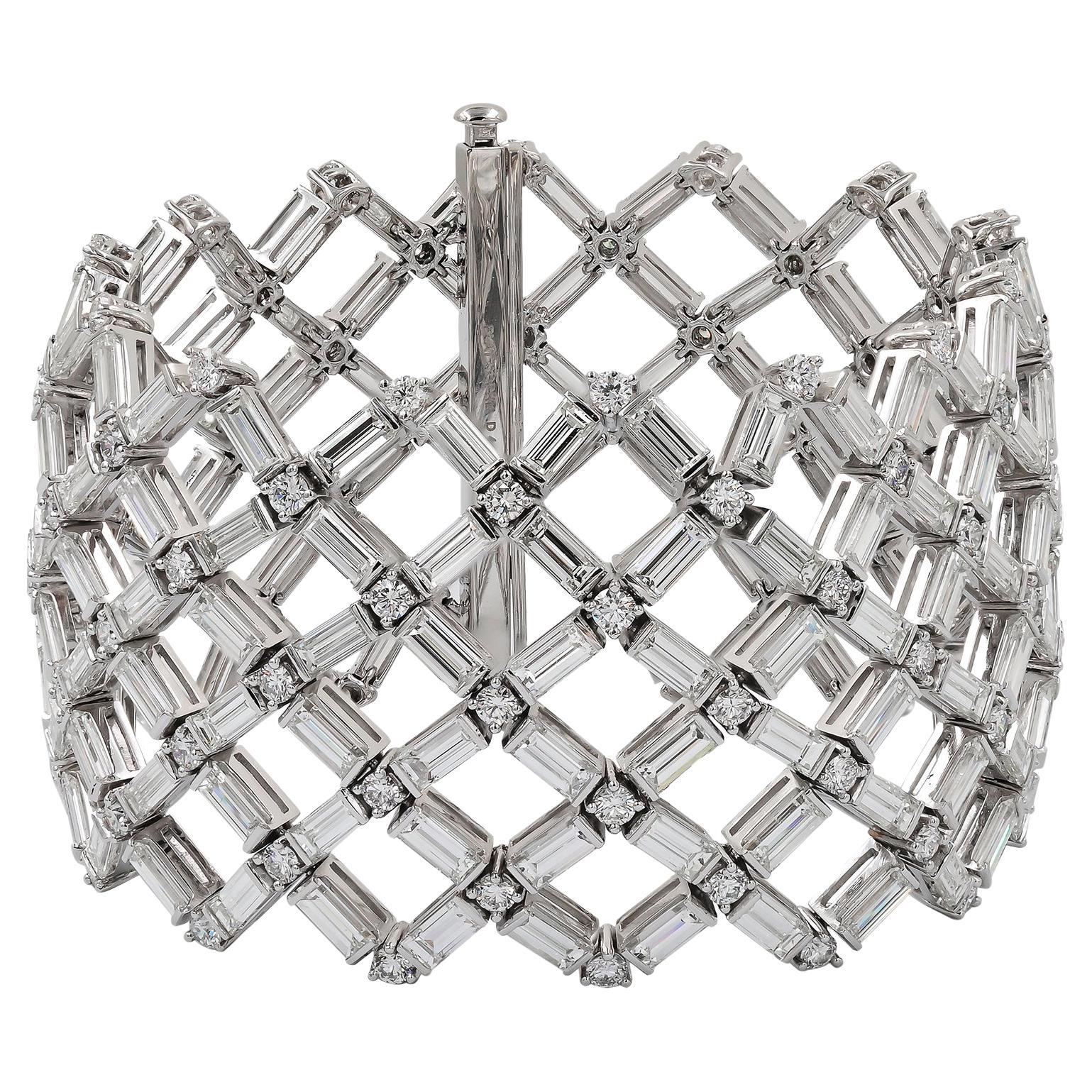 Bracelet Sophia en platine avec diamants de 33.75 carats