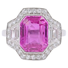 Sophia D. 4.28 Carat Madagascar Pink Sapphire Ring