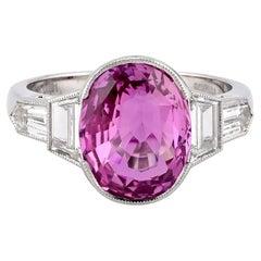Sophia D. Ring mit 4,81 Karat rosa Saphir