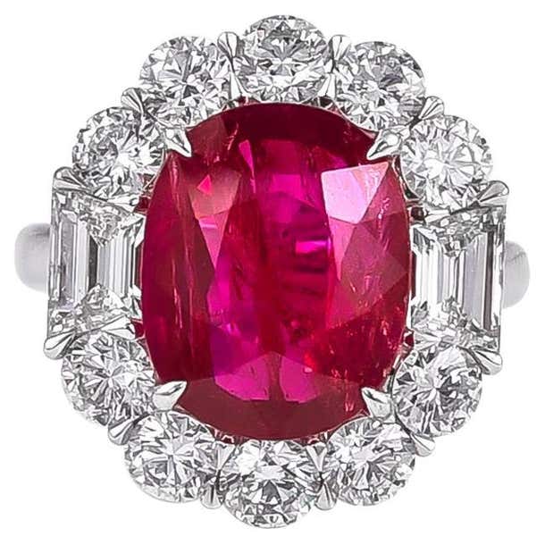606 Ringe Sophia D. 6.06 Carat Ruby and Diamond Platinum Ring For Sale at 1stDibs ...
