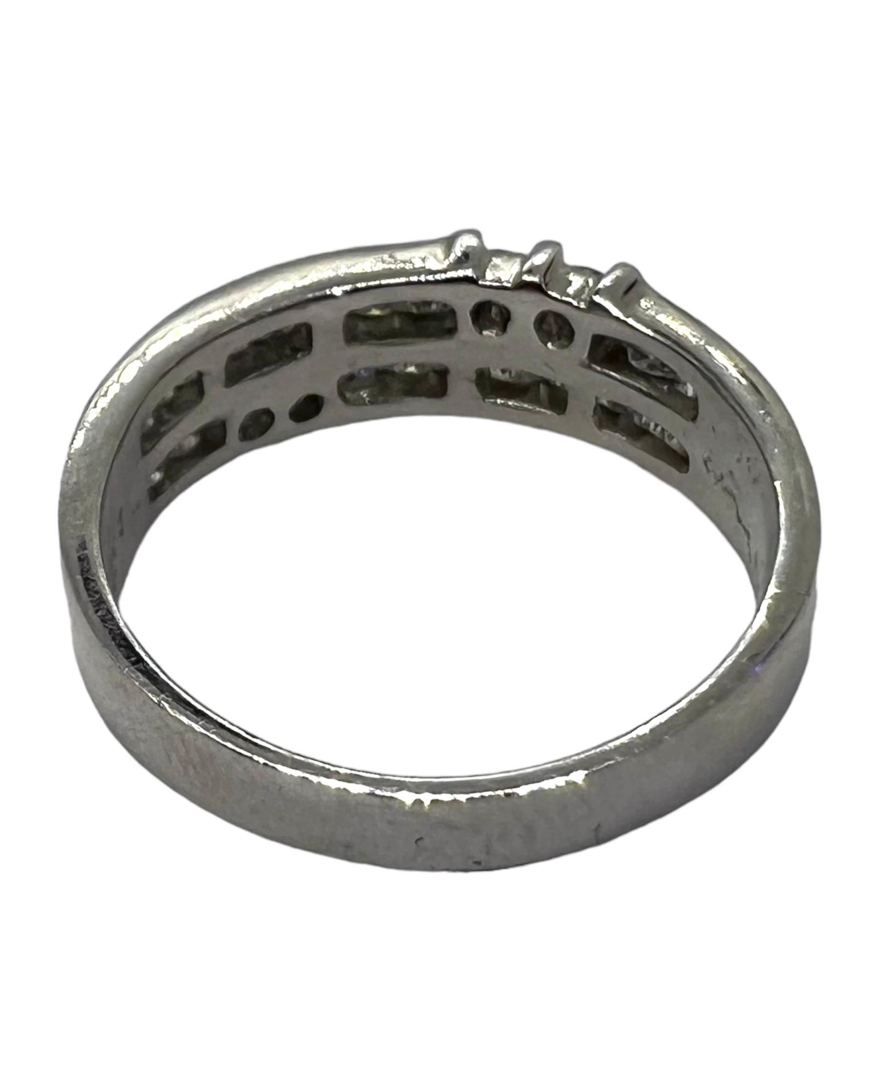 Art Deco Sophia D. .71 Carat Diamond Platinum Ring For Sale