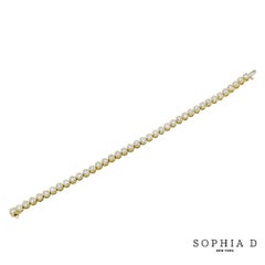 Sophia D Pulsera de tenis de oro amarillo de 8,03 quilates