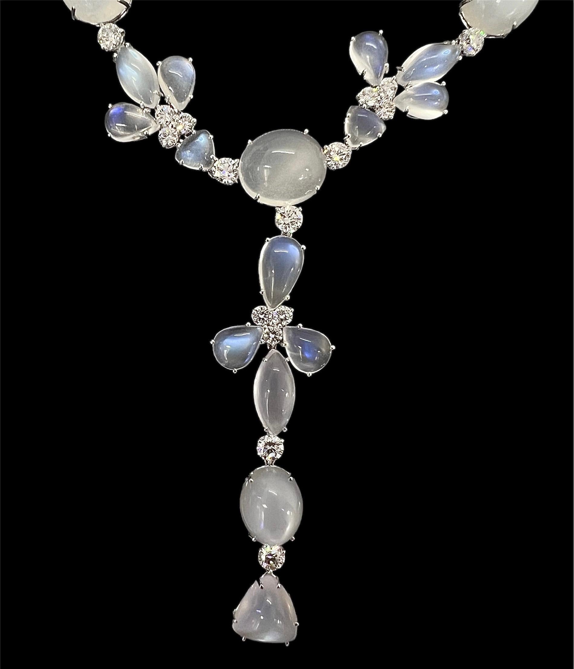 Sophia D. 86.32 Carat Moonstone Necklace In New Condition For Sale In New York, NY