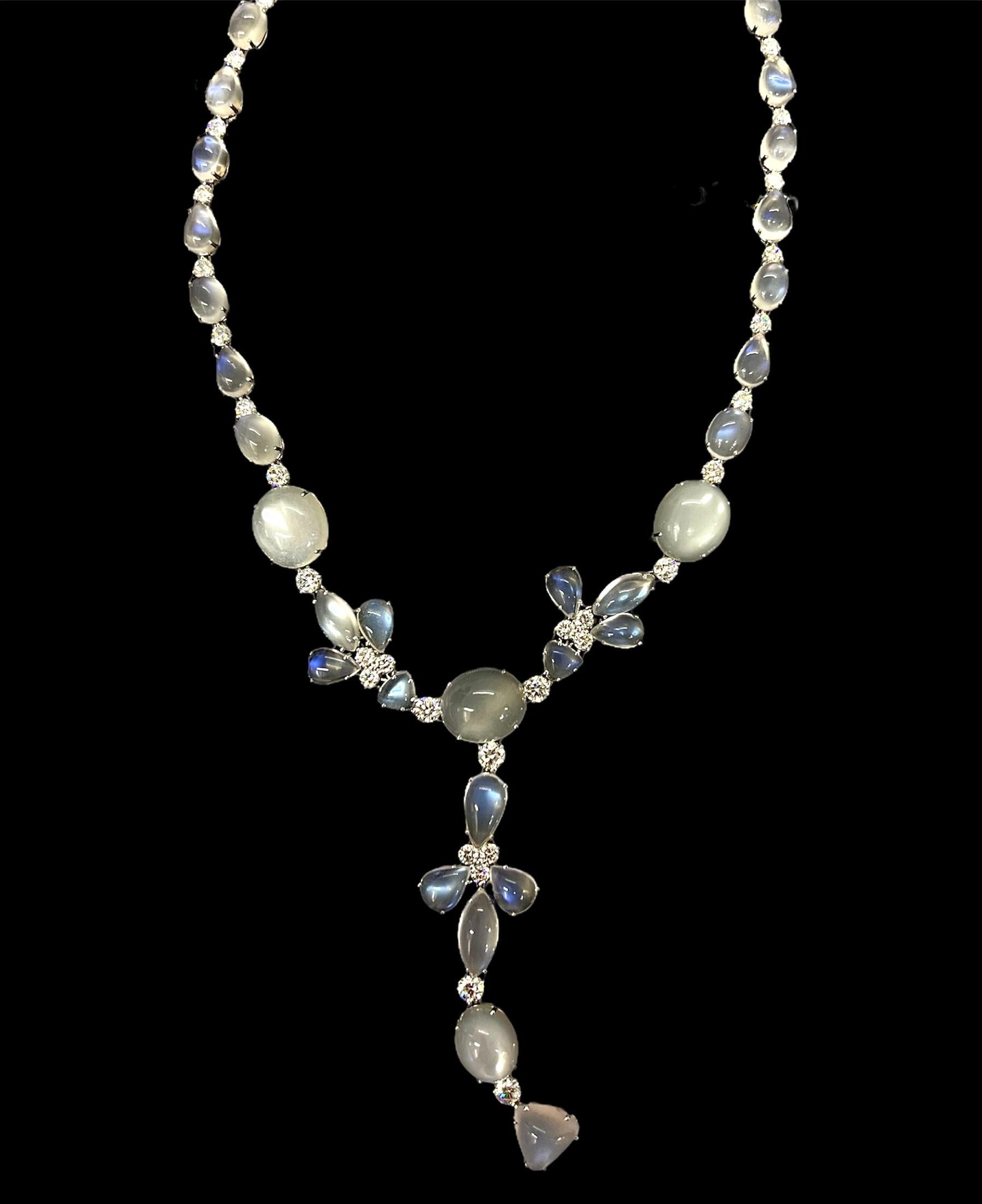 Women's or Men's Sophia D. 86.32 Carat Moonstone Necklace For Sale