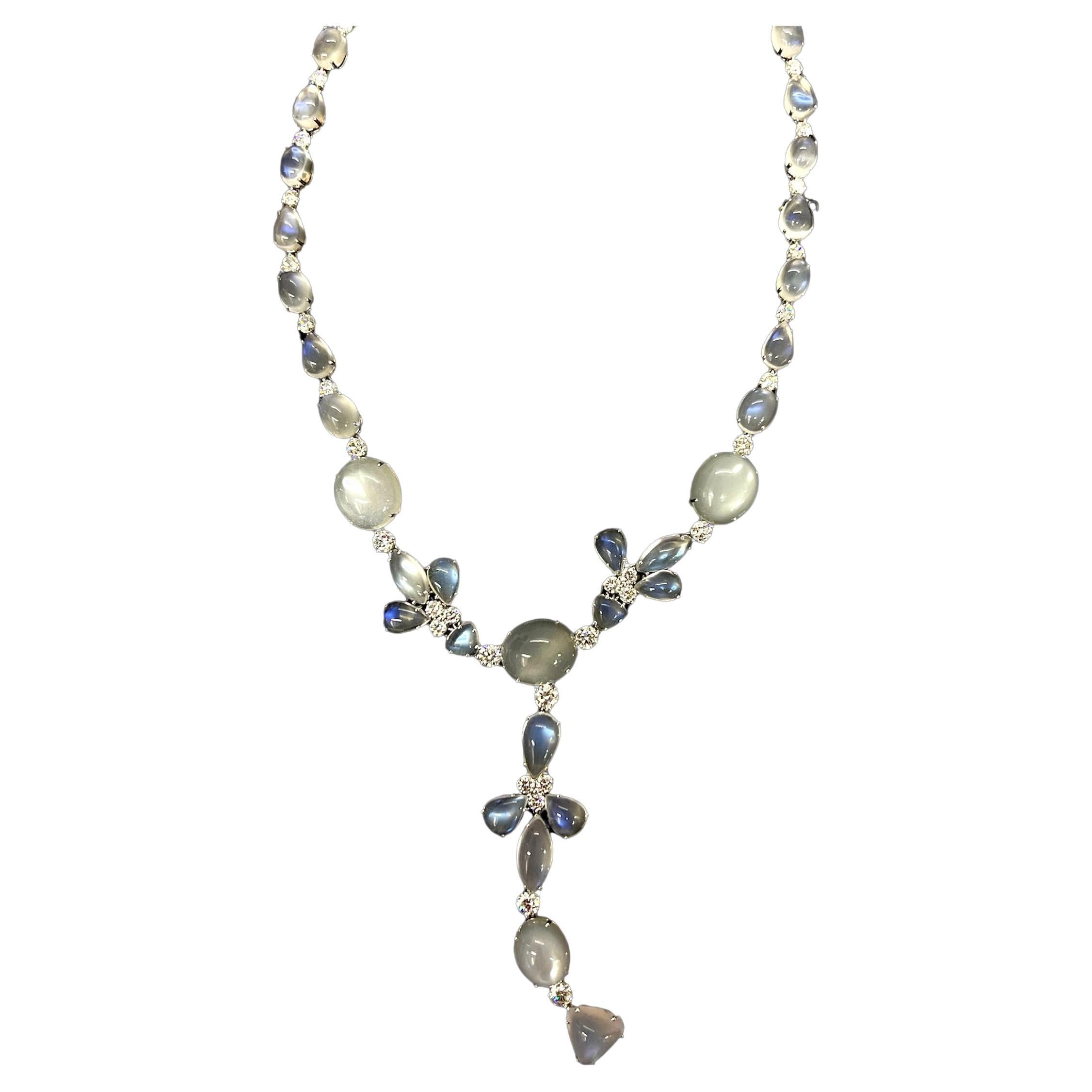 Sophia D. 86.32 Carat Moonstone Necklace For Sale