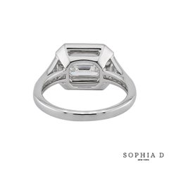 Sophia D Art Deco East-West Emerald-Cut Diamond and Onyx Ring