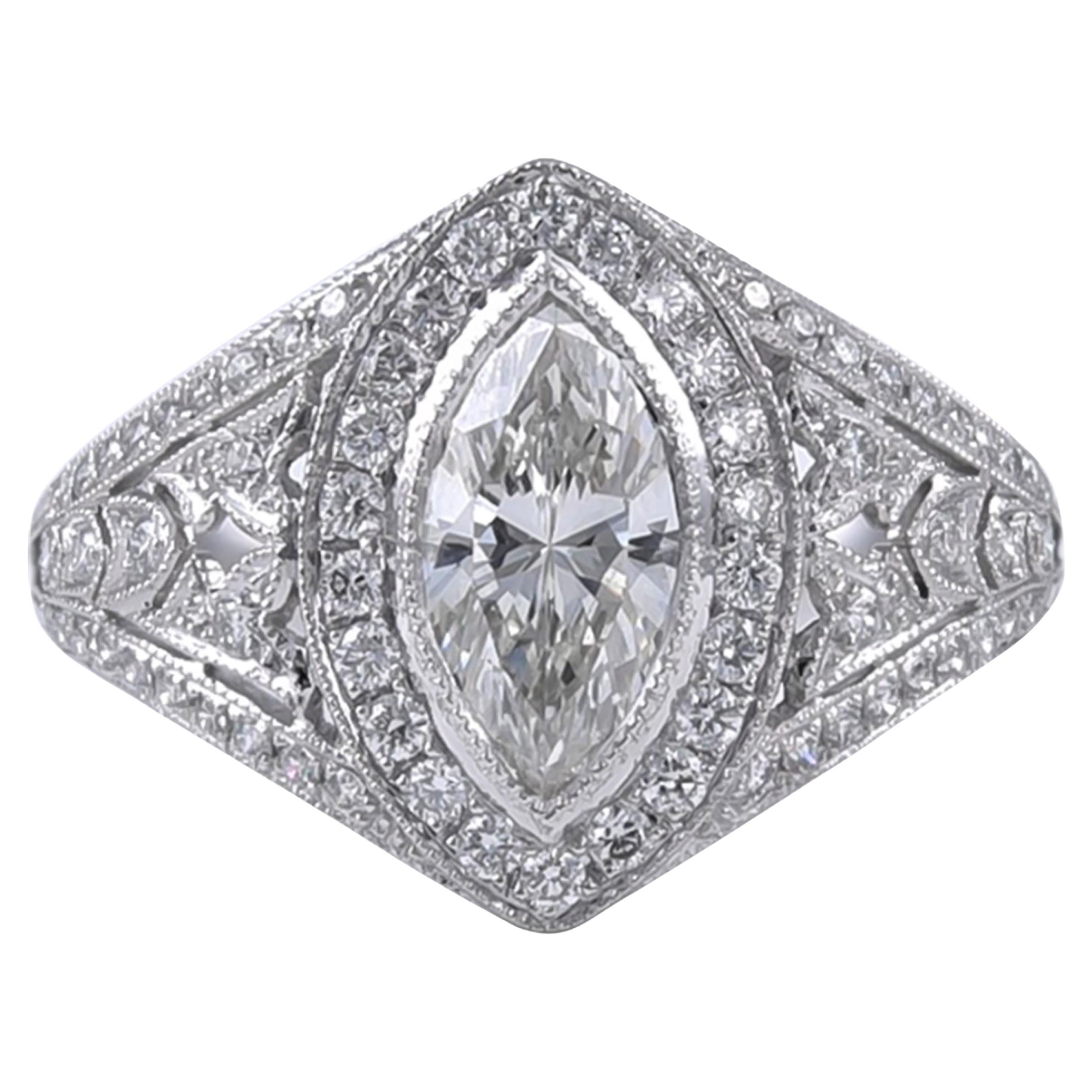 Sophia D. Art Deco Style Diamond Ring