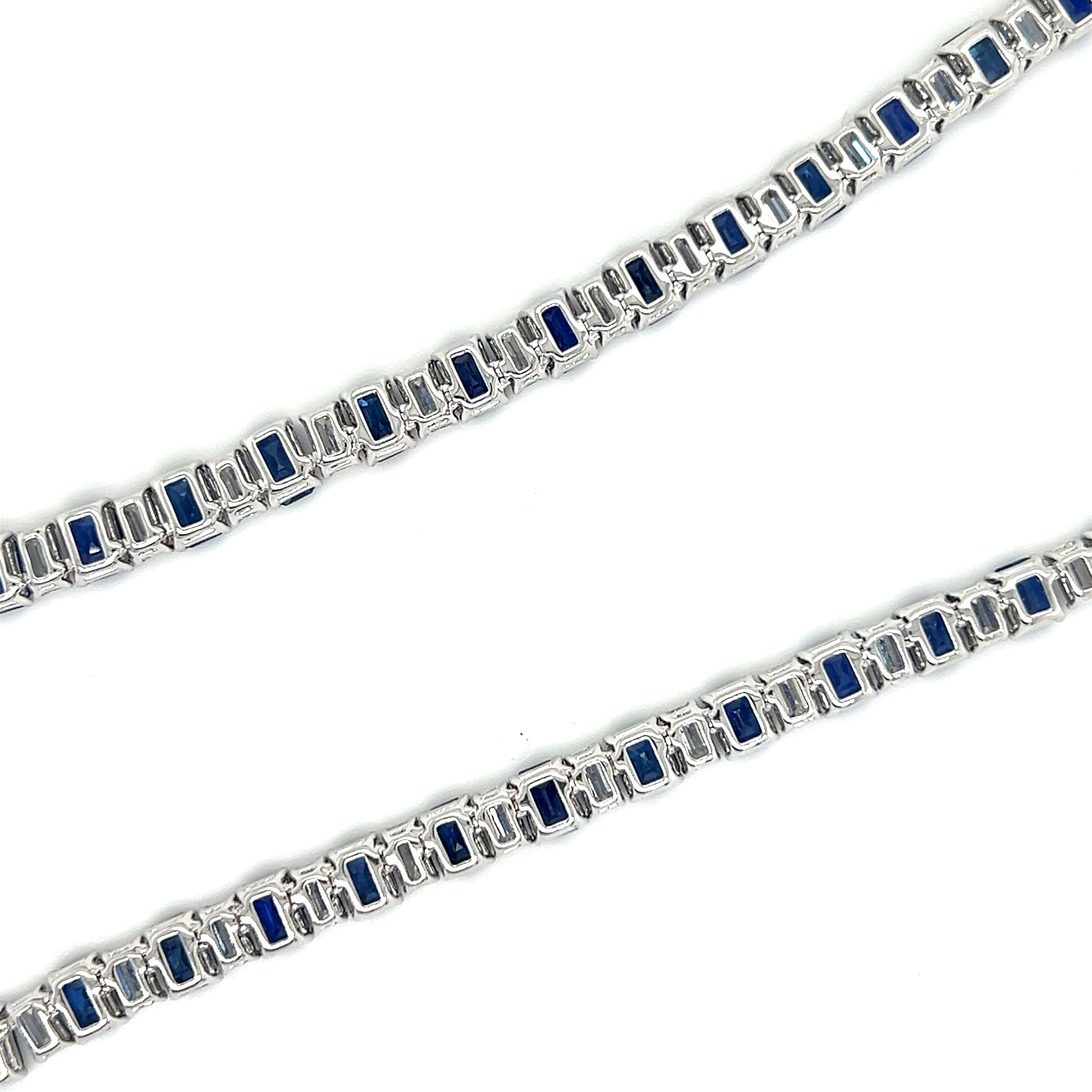 Sophia D. Halskette mit blauem Saphir und Diamant 1