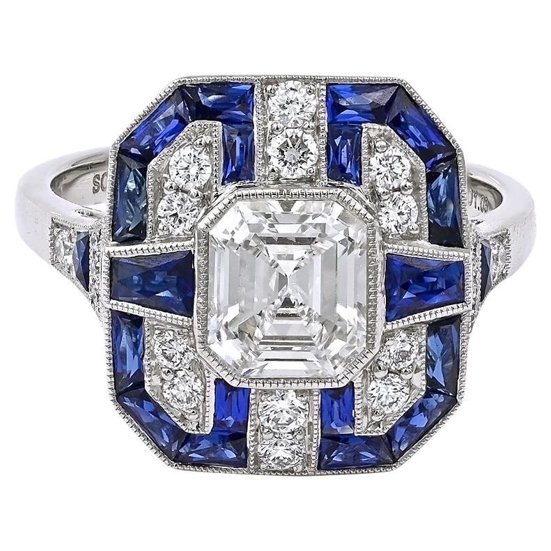 Sophia D. Sapphire and Diamond Ring
