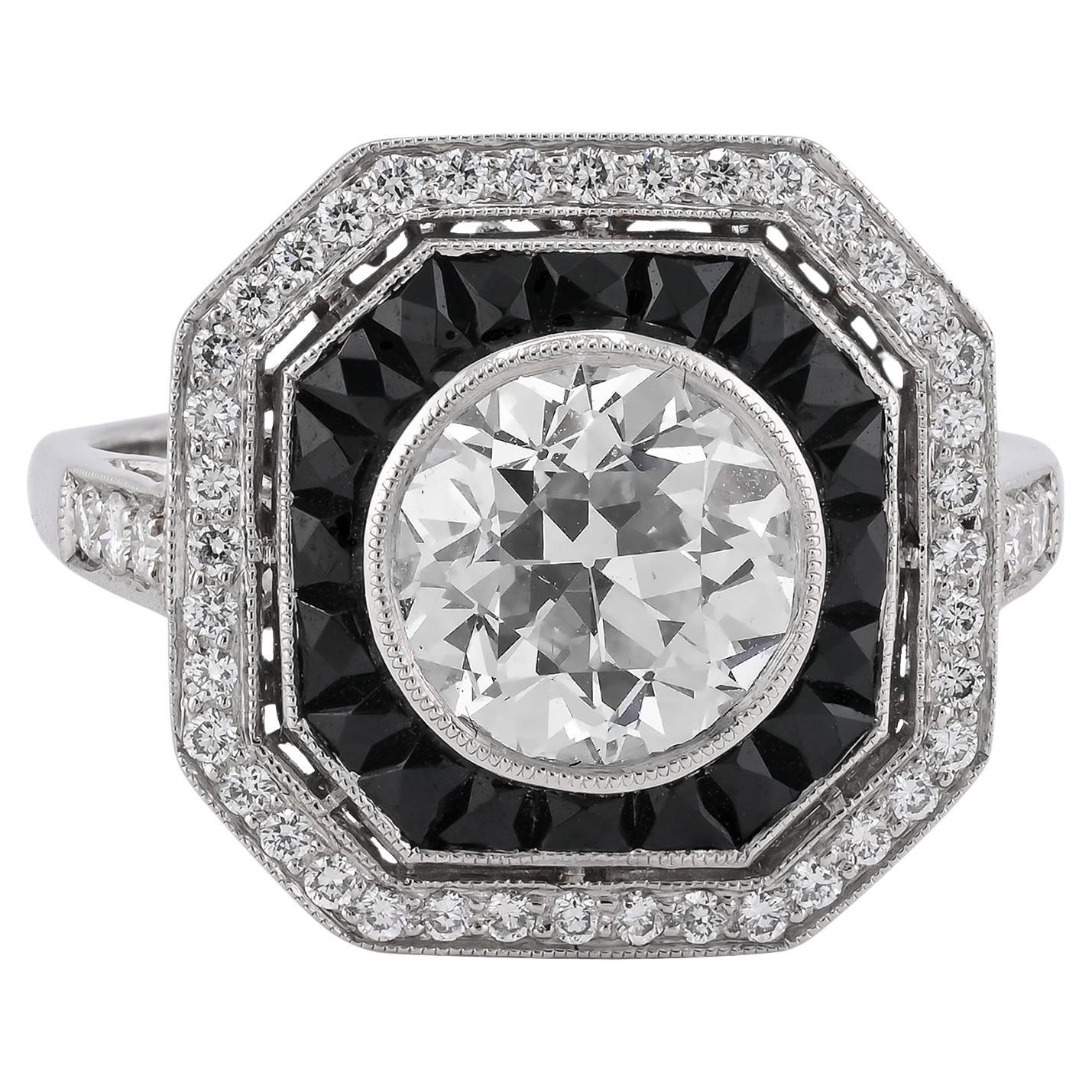 Sophia D. Diamond and Onyx Ring