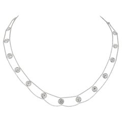 Sophia D. Diamond Bezel Set Station Necklace