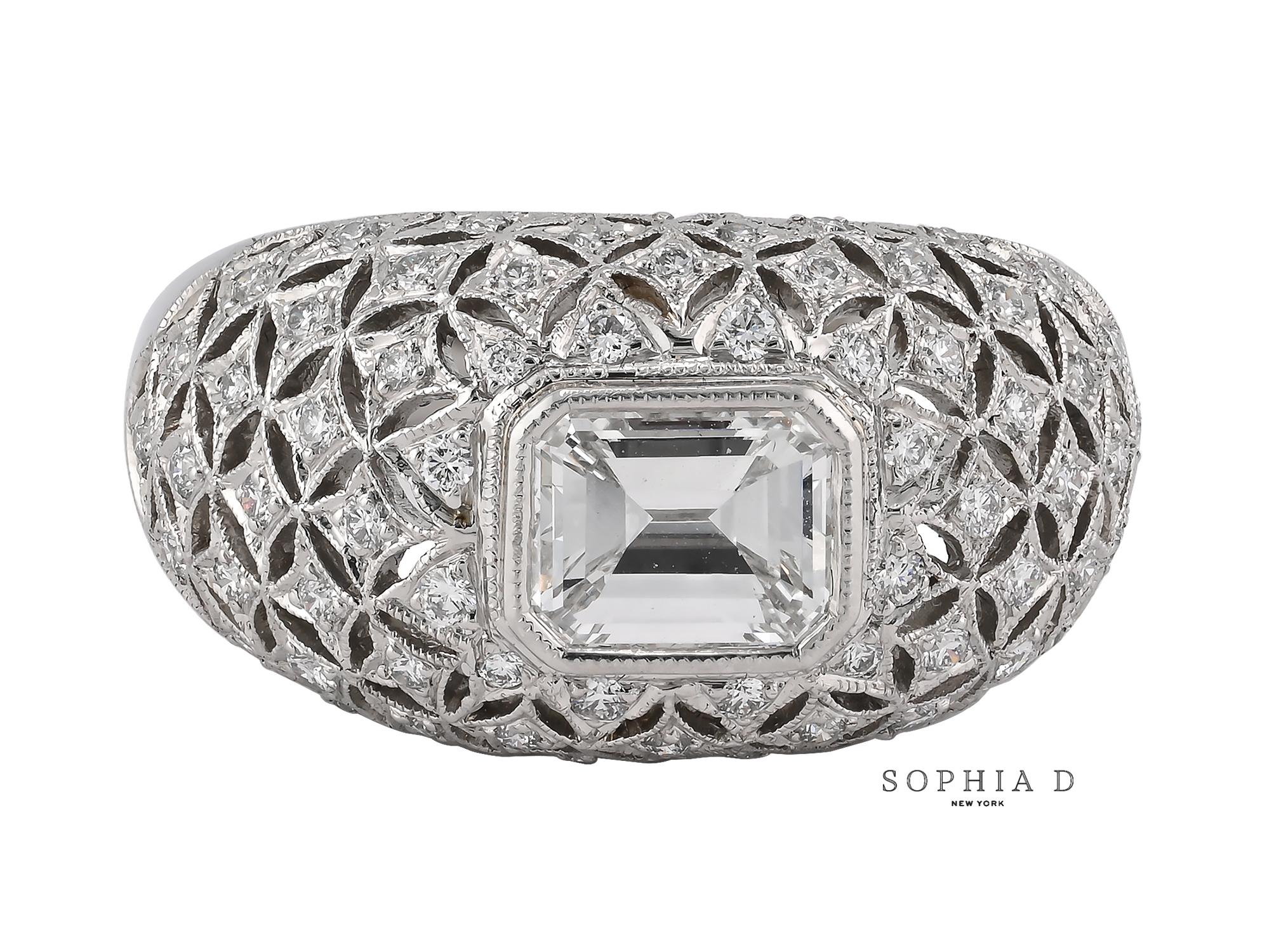Bague à diamant Dome de Sophia D. Neuf - En vente à New York, NY